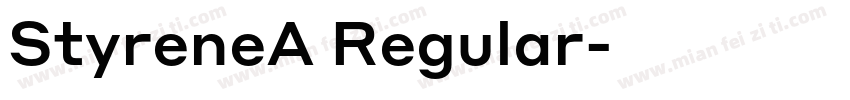 StyreneA Regular字体转换